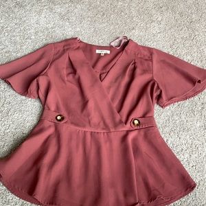 Dark Pink Blouse